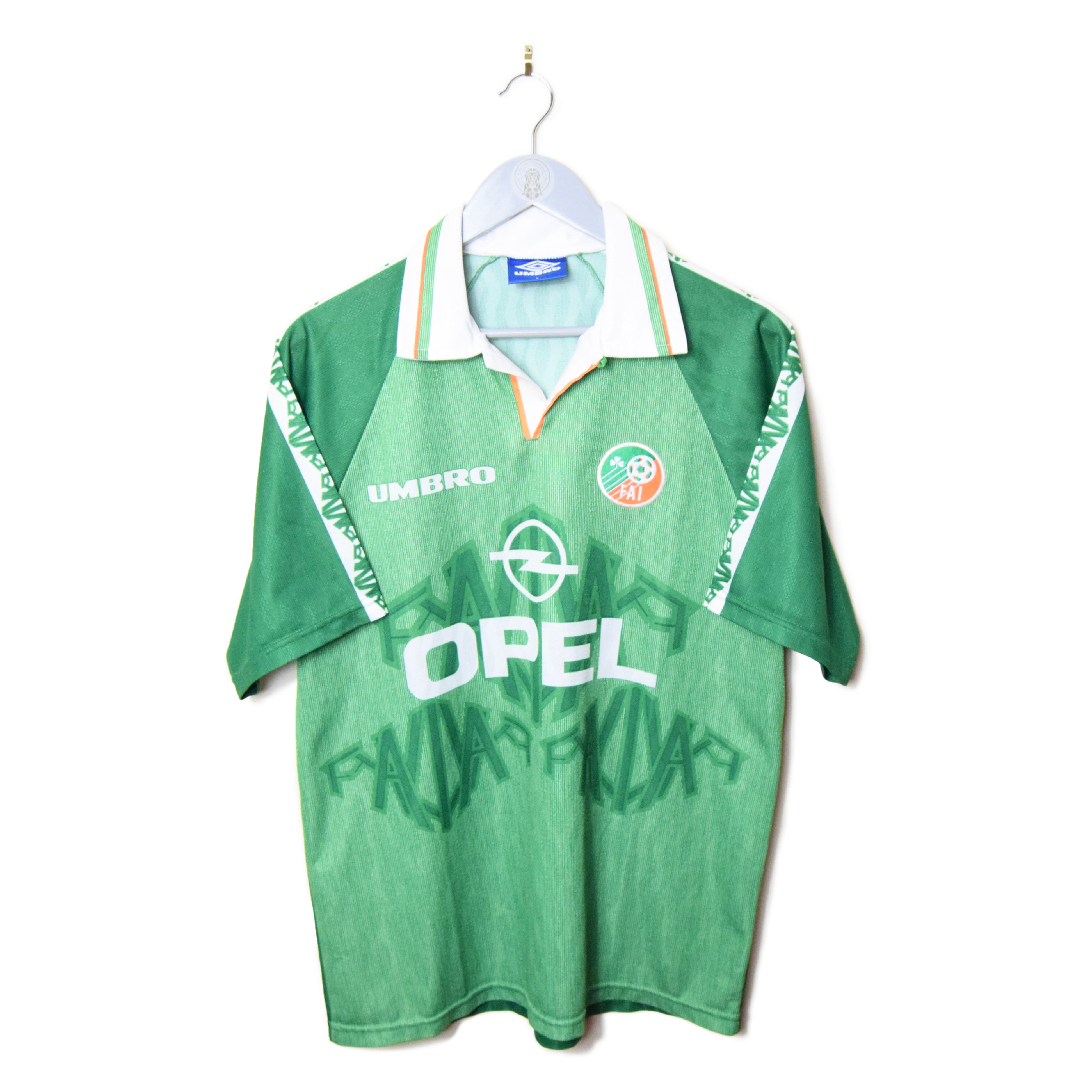 REPUBLIC OF IRELAND HOME FOOTBALL SHIRT 1996/98