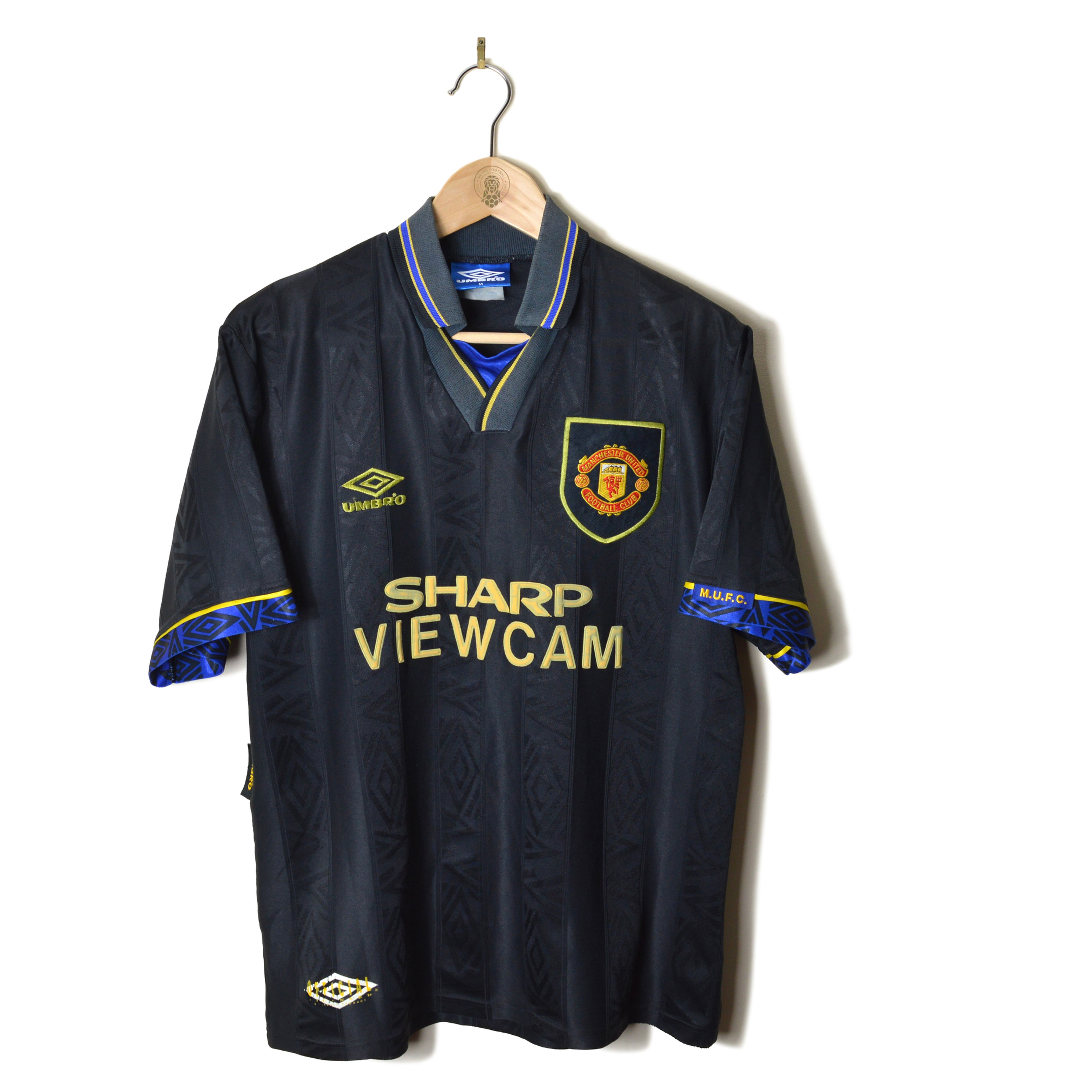 MANCHESTER UNITED CLASSIC RETRO VINTAGE AWAY FOOTBALL SHIRT SOCCER JERSEY 1993 1994 1995 UMBRO SHARP VIEWCAM CANTONA KUNG FU