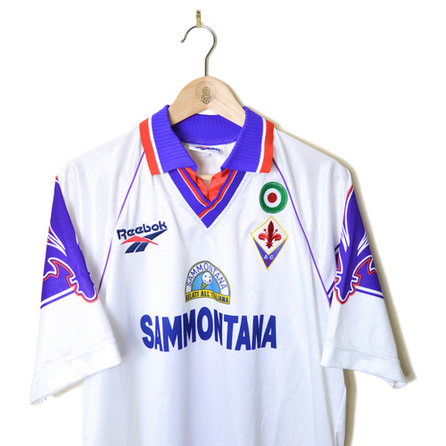 ACF Fiorentina Reebok シャツ SAMMONTANA FIORENTINA PLAYER ISSUE AWAY FOOTBALL SHIRT 1996/97 #16 | Retro