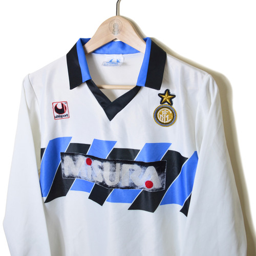 INTER MILAN AWAY FOOTBALL SHIRT 1990/91 L/S | Retro Football Shirt