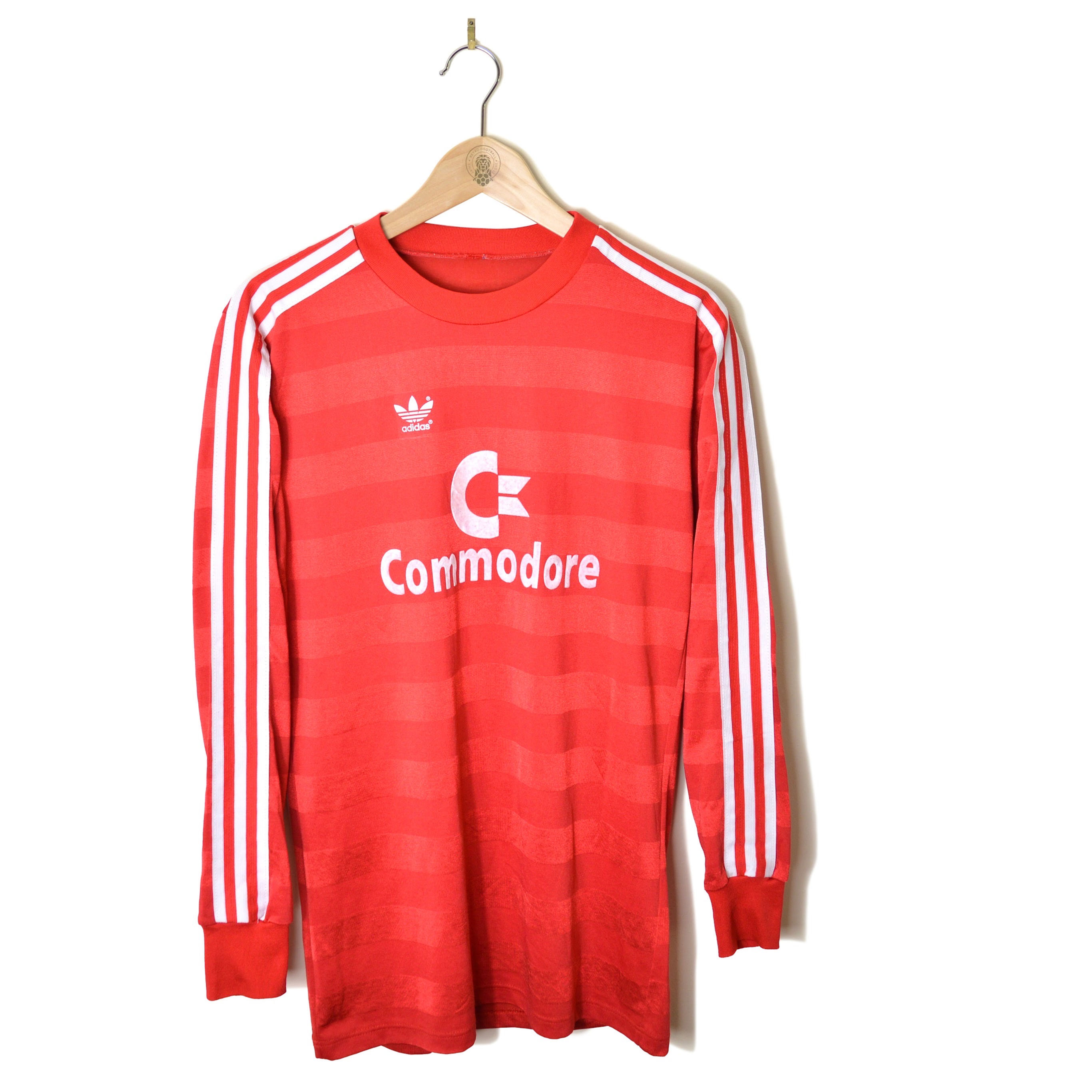 BAYERN MUNICH CLASSIC RETRO VINTAGE HOME FOOTBALL SHIRT SOCCER JERSEY 1984 1985 1986 1987 1988 1989 L/S ADIDAS COMMODORE 80'S