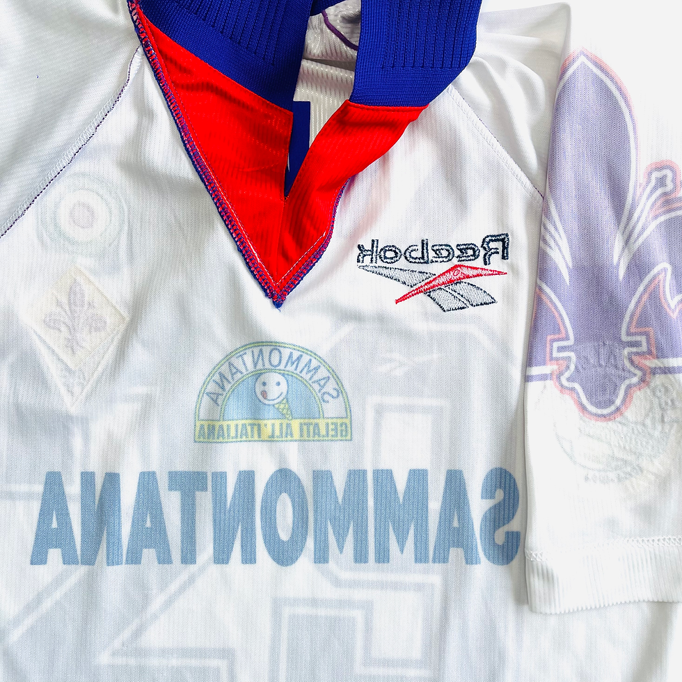 Thumbnail: FIORENTINA MATCH WORN ISSUE AWAY FOOTBALL SHIRT 1996/97 #29 BENIN