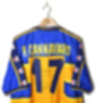 Thumbnail: PARMA CALCIO CLASSIC RETRO VINTAGE HOME FOOTBALL SHIRT SOCCER JERSEY 2001 2002 #17 F. CANNAVARO CHAMPION JOY PARMALAT