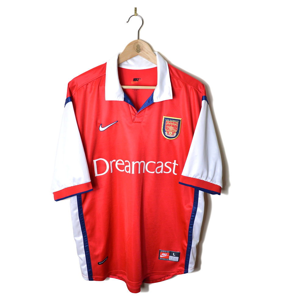 ARSENAL CLASSIC RETRO VNTAGE HOME FOOTBALL SHIRT SOCCER JERSEY 1999 2000 NIKE DREAMCAST 90S