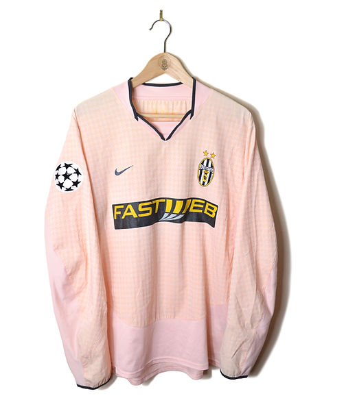JUVENTUS AWAY FOOTBALL SHIRT 2003/04 L/S #11 NEDVED | Retro