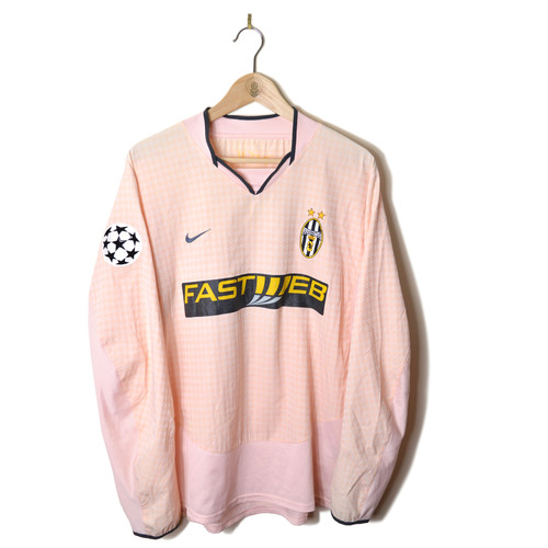 JUVENTUS AWAY FOOTBALL SHIRT 2003/04 L/S #11 NEDVED | Retro