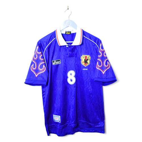 JAPAN1998 WORLD CUP 日本代表 サッカーシャツ NAKATA Japan 1998 FIFA World Cup Asics Home Shirt #8 NAKATA
