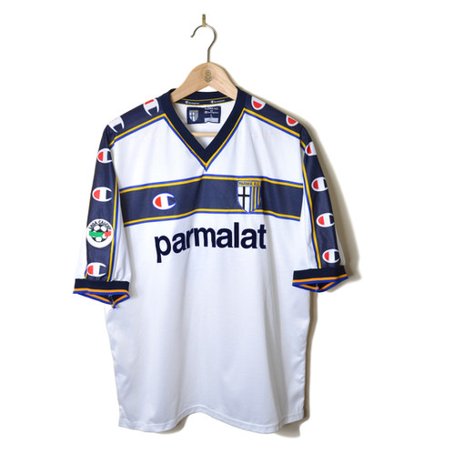 PARMA COPPA ITALIA MATCH WORN ISSUE AWAY FOOTBALL SHIRT 2001/02