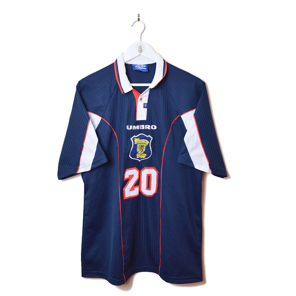 SCOTLAND HOME FOOTBALL SHIRT 1996/98 #20 *PLAYER ISSUE*