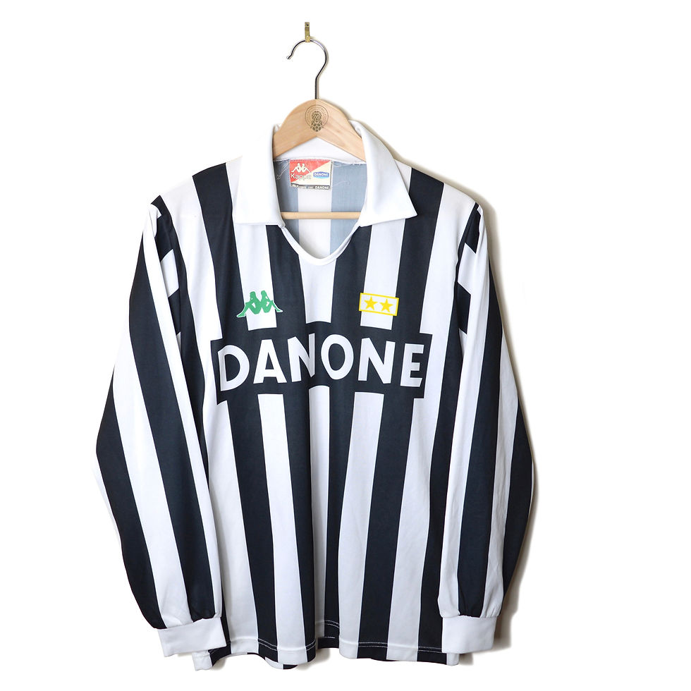 JUVENTUS JUVE CLASSIC VINTAGE HOME FOOTBALL SHIRT SOCCER JERSEY 1992 1993 1994 L/S #10 ROBERTO BAGGIO KAPPA DANONE CALCIO 90