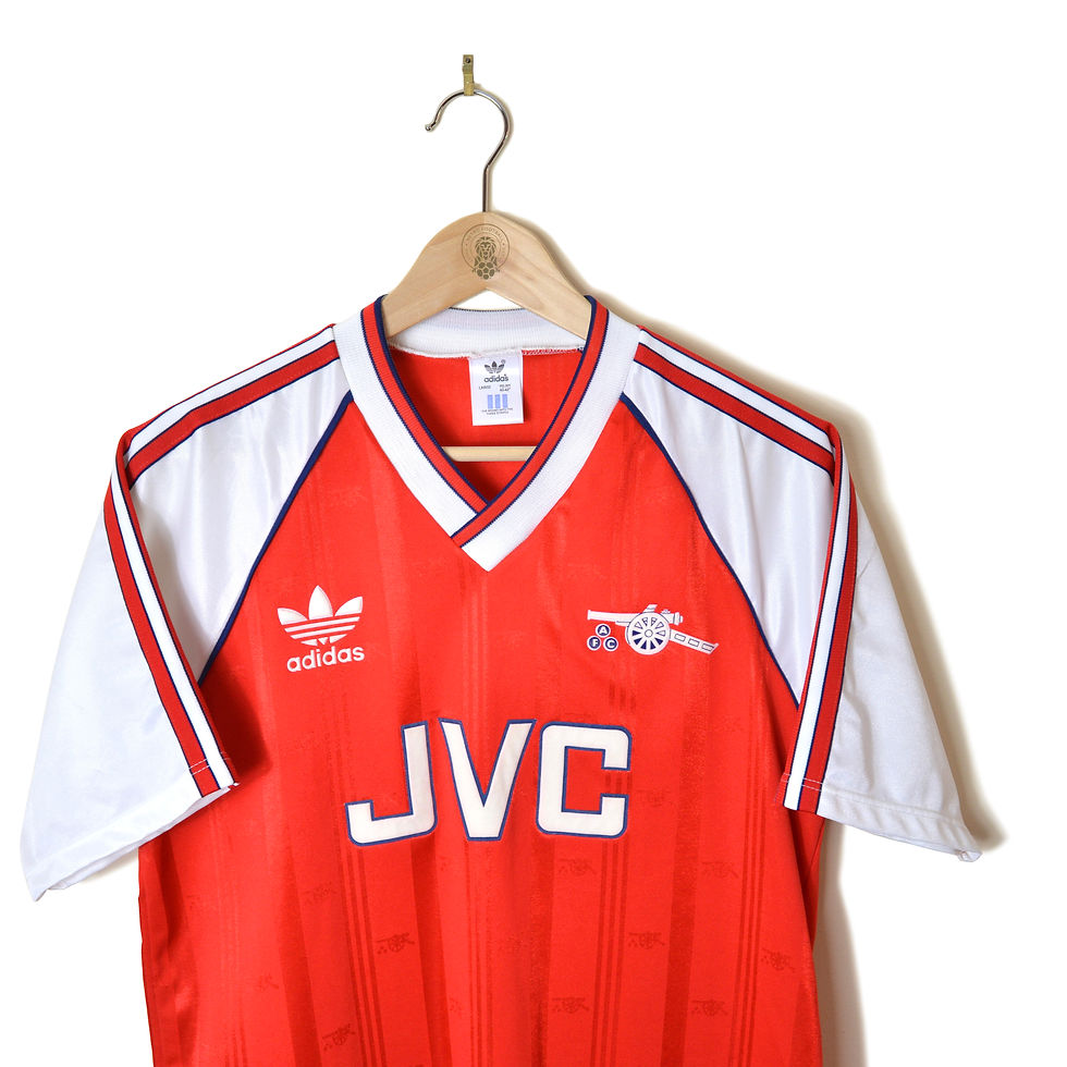 ARSENAL CLASSIC RETRO VINTAGE HOME FOOTBALL SHIRT SOCCER JERSEY 1988 1989 1990 ADIDAS JVC