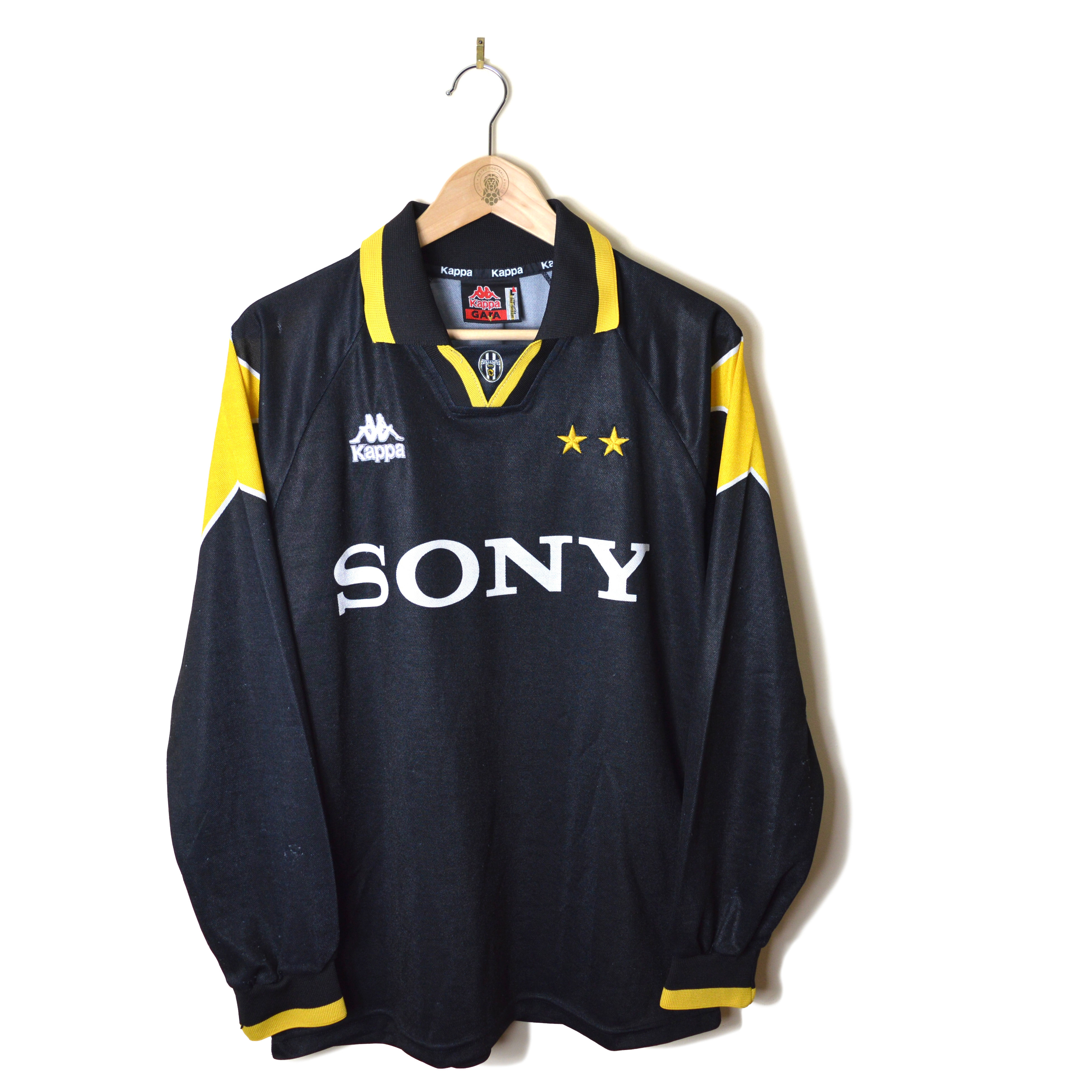 JUVENTUS JUVE CLASSIC RETRO VINTAGE THIRD FOOTBALL SHIRT SOCCER JERSEY 1995 1996 L/S #10 DEL PIERO LONG SLEEVE KAPPA SONY