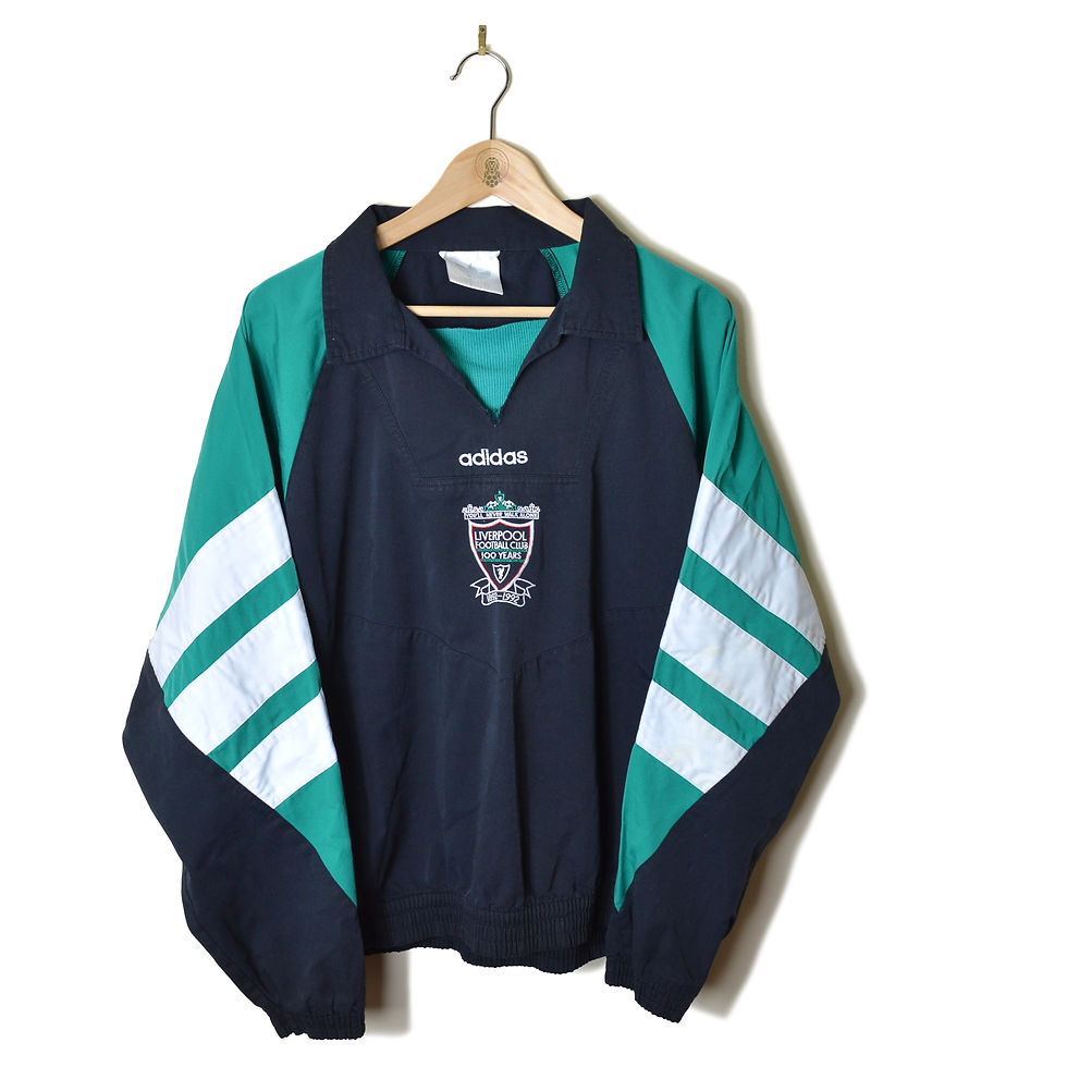 LIVERPOOL CLASSIC RETRO VINTAGE ADIDAS FOOTBALL SHIRT JERSEY TRAINING DRILL TOP JUMPER SWEATSHIRT 1993 1994 1995 ADIDAS