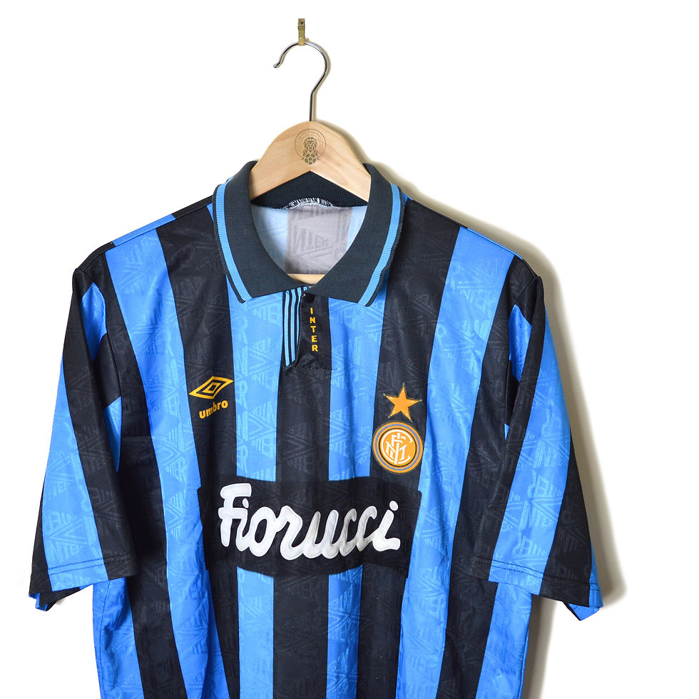 INTER MILAN CLASSIC RETRO VINTAGE HOME FOOTBALL SHIRT SOCCER JERSEY 1992 1993 1994 UMBRO FIORUCCI CALCIO