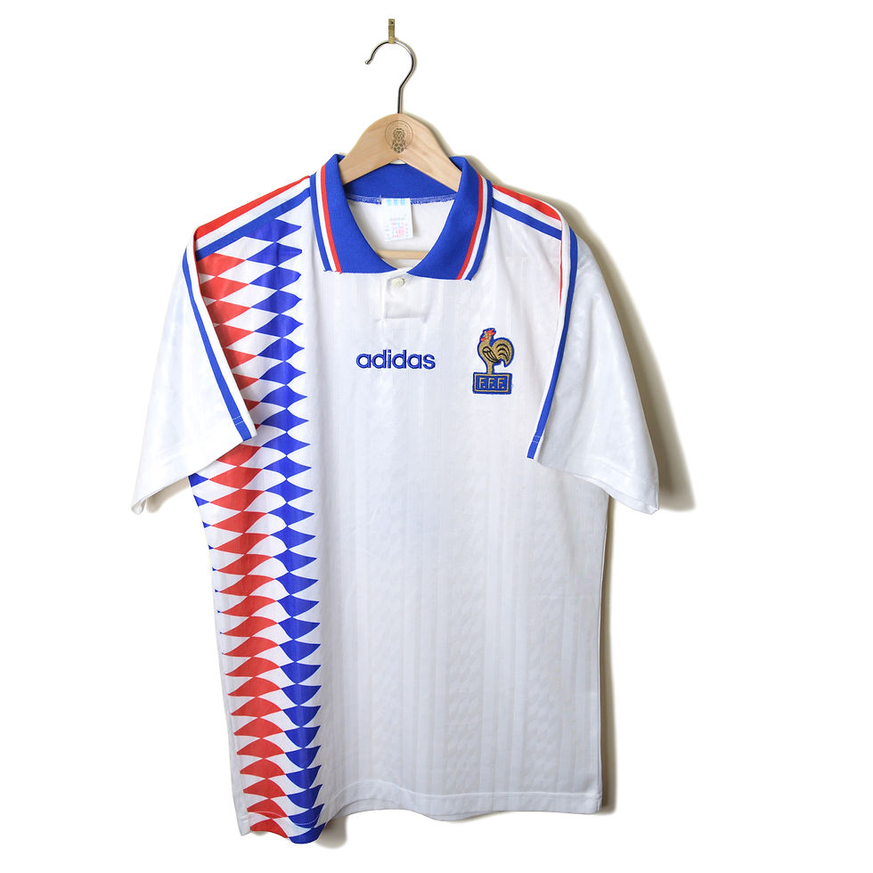 FRANCE CLASSIC RETRO VINTAGE AWAY FOOTBALL SHIRT SOCCER JERSEY 1994 1995 1996 #7 CANTONA ADIDAS