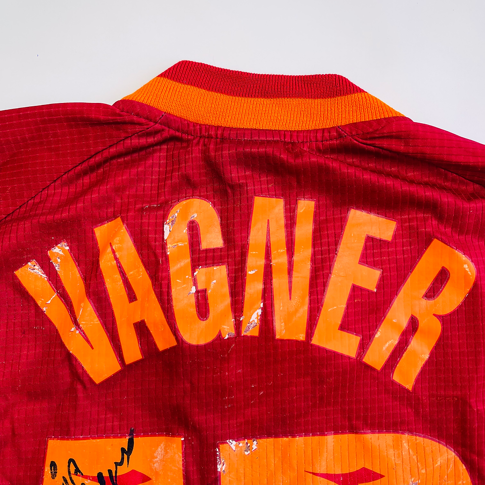 Thumbnail: ROMA MATCH WORN HOME FOOTBALL SHIRT 1997/98 #13 VAGNER