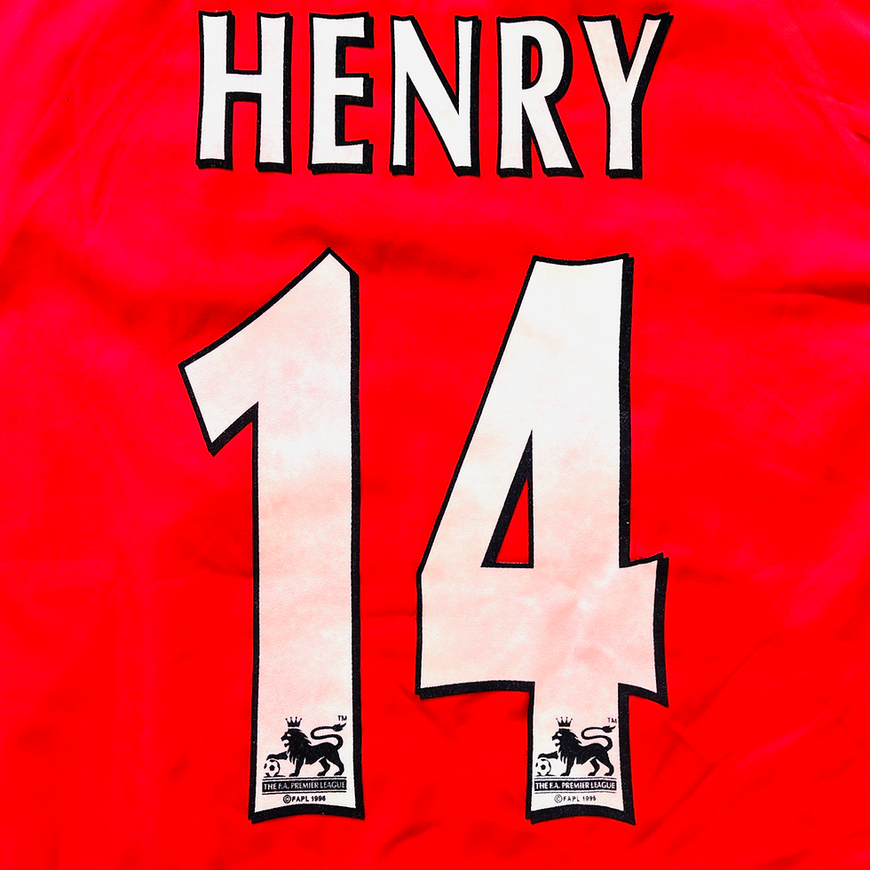 Thumbnail: ARSENAL HOME FOOTBALL SHIRT 2002/04 #14 HENRY