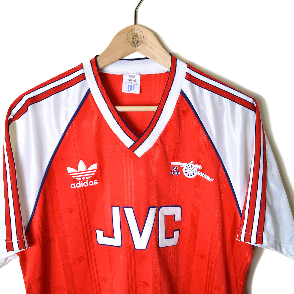 ARSENAL CLASSIC RETRO VINTAGE HOME FOOTBALL SHIRT SOCCER JERSEY 1988 1989 1990 ADIDAS JVC