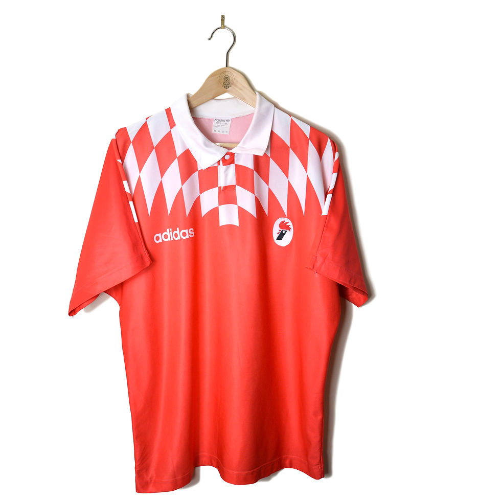 BARI MATCH WORN PLAYER ISSUE AWAY FOOTBALL SHIRT SOCCER JERSEY 1994 1995 #2 ADIDAS
