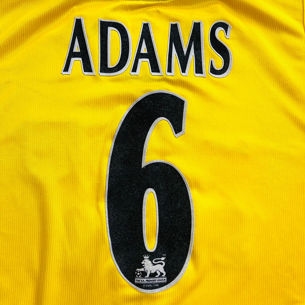 Thumbnail: ARSENAL AWAY FOOTBALL SHIRT 1999/01 #6 ADAMS