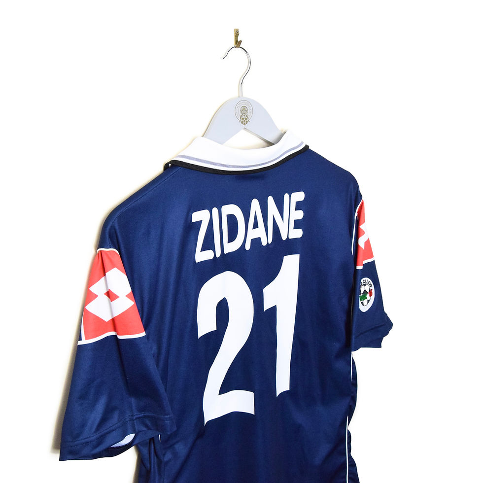 Thumbnail: JUVENTUS AWAY FOOTBALL SHIRT 2000/01 #21 ZIDANE