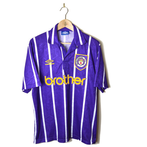 MANCHESTER CITY AWAY FOOTBALL SHIRT 1992/94 | Retro Football Shirt