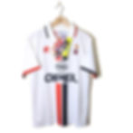 Thumbnail: AC MILAN CLASSIC RETRO VINTAGE AWAY FOOTBALL SHIRT SOCCER JERSEY 1995 1996 1997 BNWT BNIB DEAD STOCK NEW WITH TAGS LOTTO OPEL