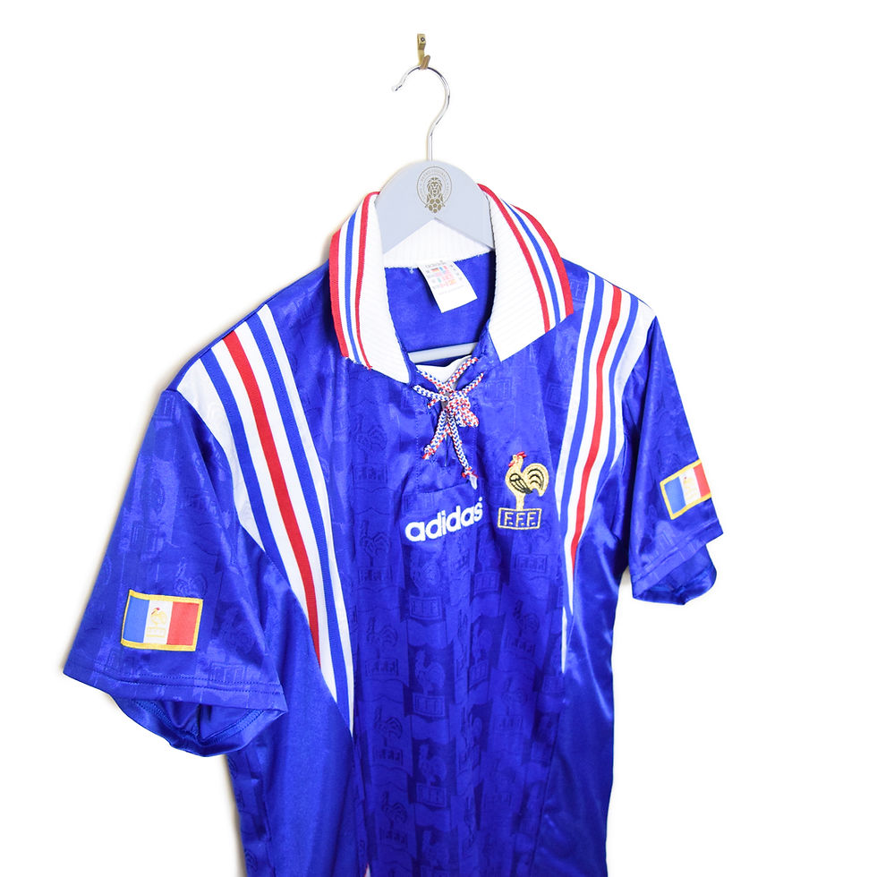 Thumbnail: FRANCE HOME FOOTBALL SHIRT 1996/98