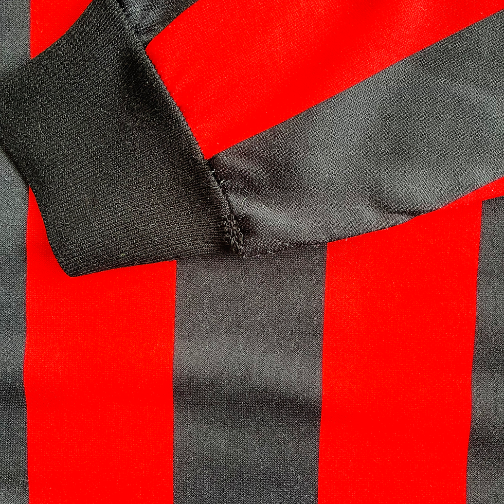 Thumbnail: AC MILAN HOME FOOTBALL SHIRT 1989/90 L/S #6 BARESI