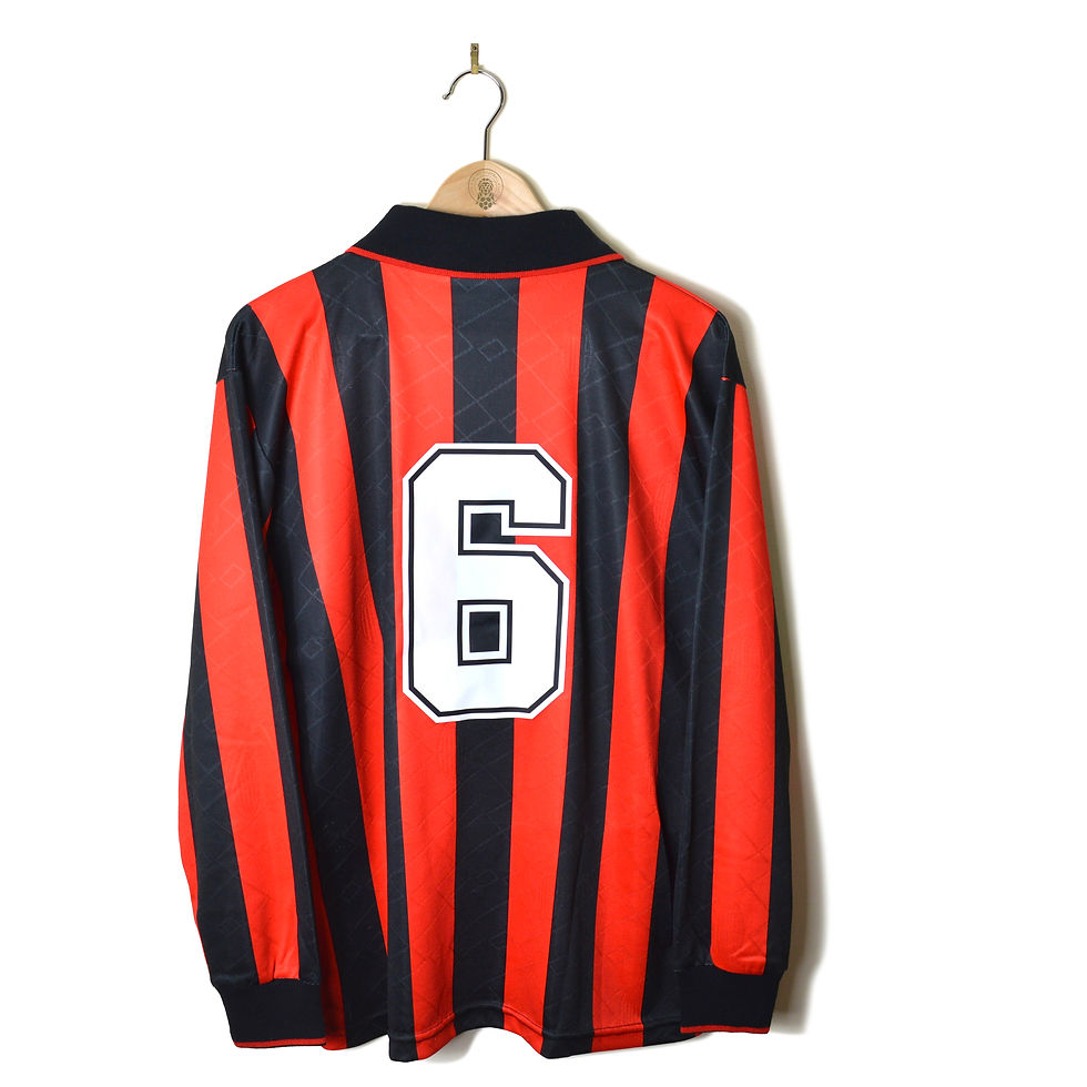 AC MILAN EUROPEAN SOUTH AMERICAN TOKYO INTERCONTINENTAL CUP 1994 PLAYER ISSUE HOME FOOTBALL SHIRT JERSEY LOTTO 1994 BARESI