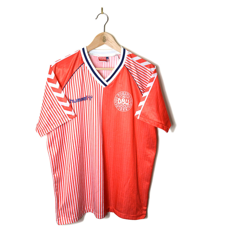 DENMARK CLASSIC RETRO VINTAGE HOME FOOTBALL SHIRT SOCCER JERSEY 1986 1987 WORLD CUP 86 MEXICO HUMMEL