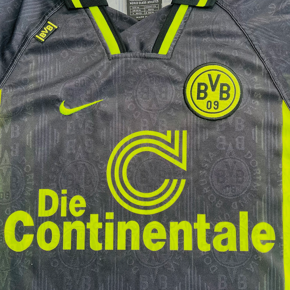 Thumbnail: BORUSSIA DORTMUND AWAY FOOTBALL SHIRT 1996/97