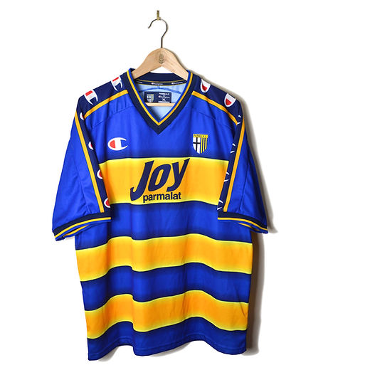 パルマ F. CANNAVARO 17 シャツ Parma 1995-97 Home Shirt (Very Good) (Cannavaro 17