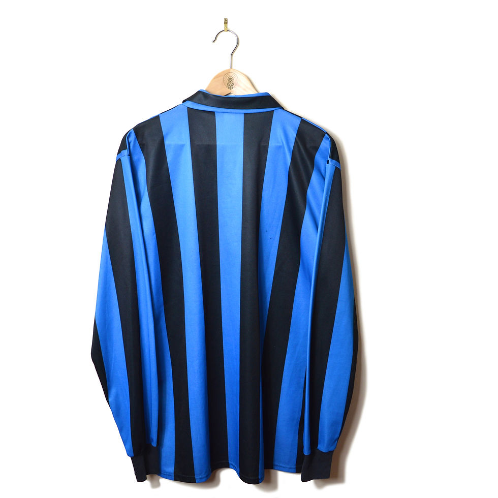 Thumbnail: INTER MILAN CLASSIC RETRO VINTAGE HOME FOOTBALL SHIRT SOCCER JERSEY 1988 1989 L/S LONG SLEEVED UHL SPORT MISURA 80'S CALCIO