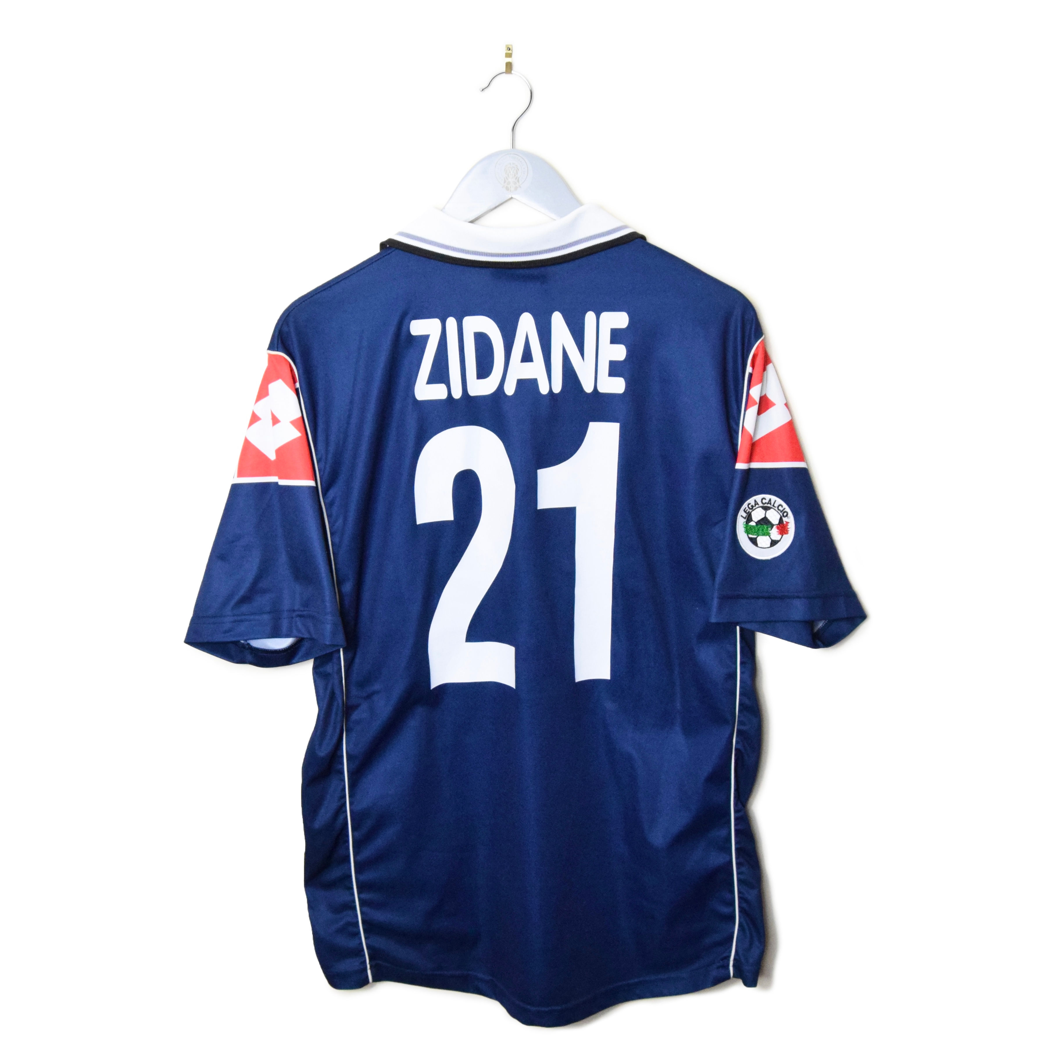 JUVENTUS AWAY FOOTBALL SHIRT 2000/01 #21 ZIDANE