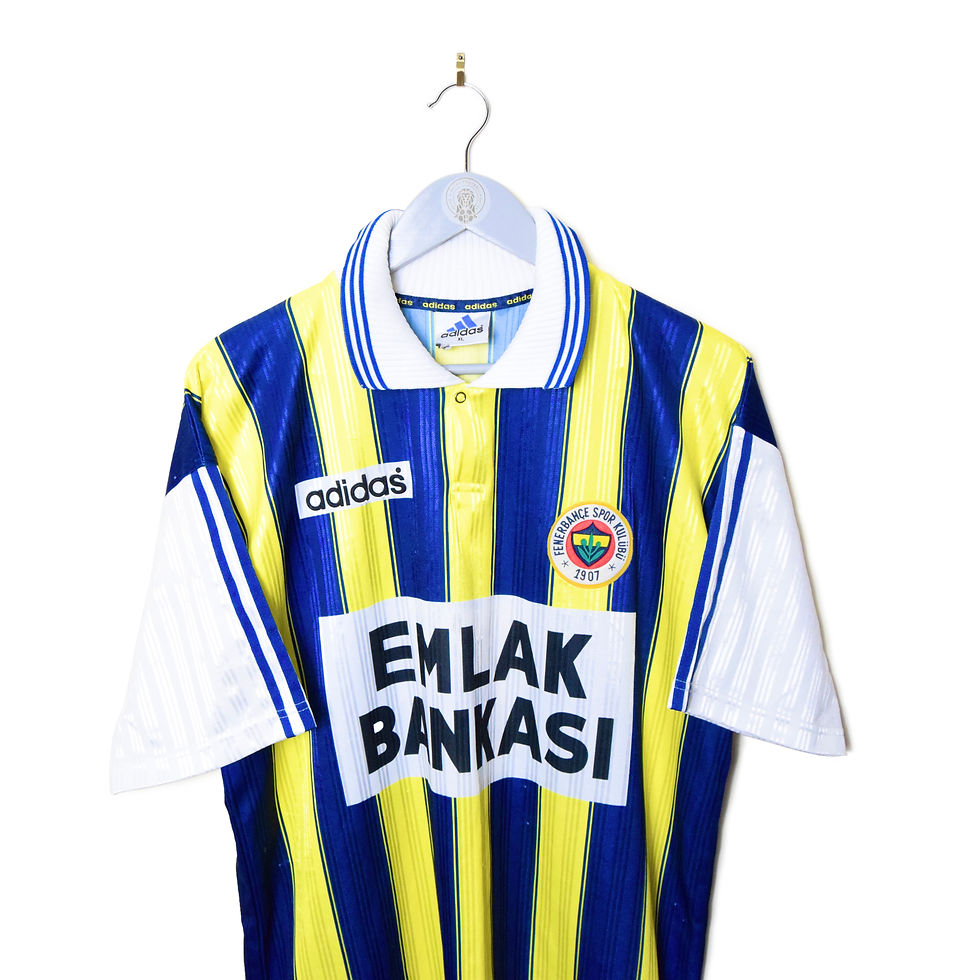 Thumbnail: FENERBAHCE HOME FOOTBALL SHIRT 1997/98 #8