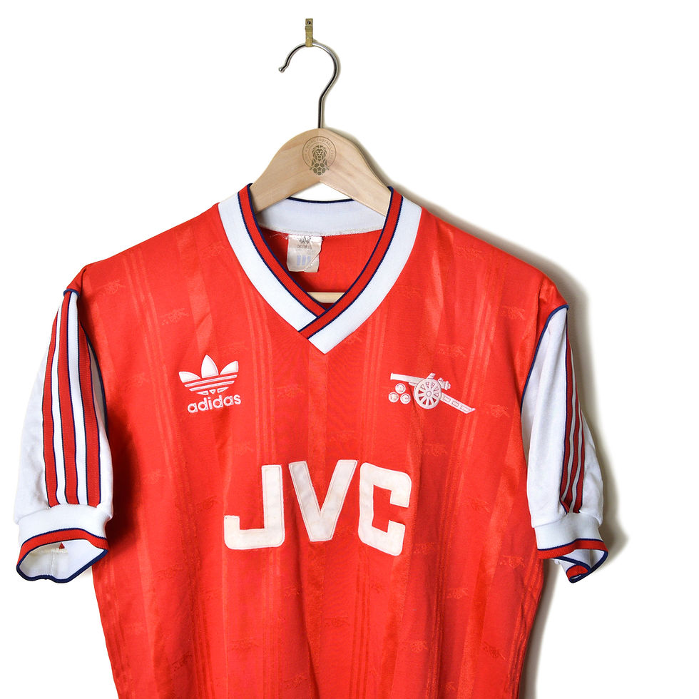 ARSENAL CLASSIC RETRO VINTAGE HOME FOOTBALL SHIRT SOCCER JERSEY 1986 1987 1988 ADIDAS JVC 80'S