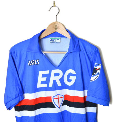 Vialli Sampdoria 1991 Shirt SAMPDORIA HOME FOOTBALL SHIRT 1990/91