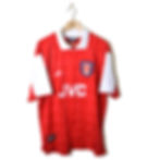 ARSENAL CLASSIC RETRO VINTAGE HOME FOOTBALL SHIRT SOCCER JERSEY 1994 1995 1996 #10 DENNIS BERGKAMP NIKE JVC