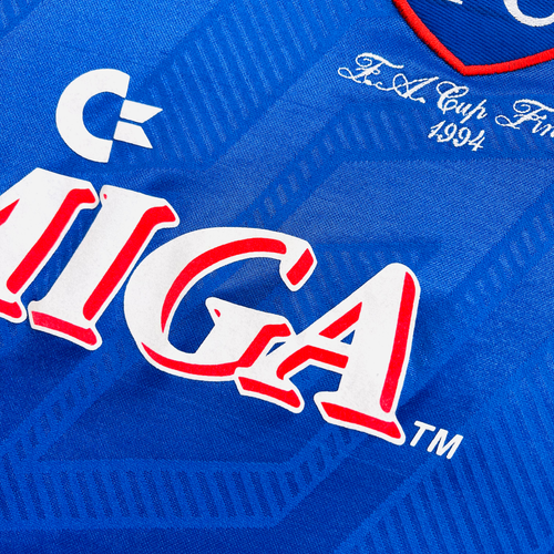 CHELSEA FA CUP FINAL 1994 EMBROIDERED HOME FOOTBALL SHIRT 1993/94