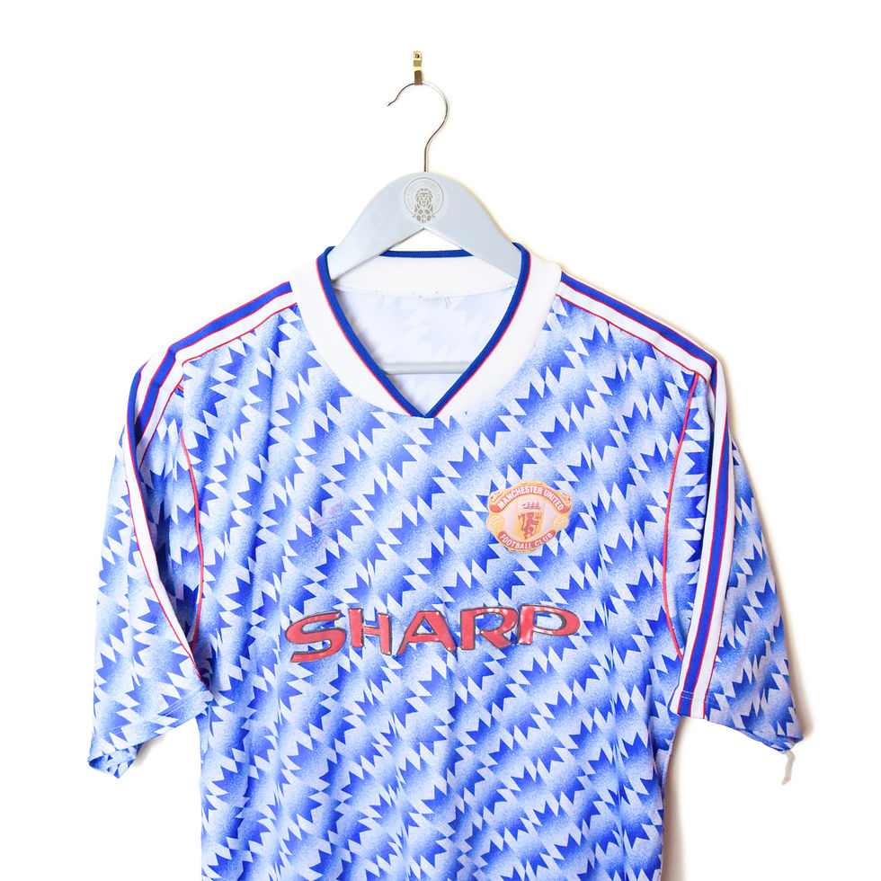 Thumbnail: MANCHESTER UNITED AWAY FOOTBALL SHIRT 1990/92