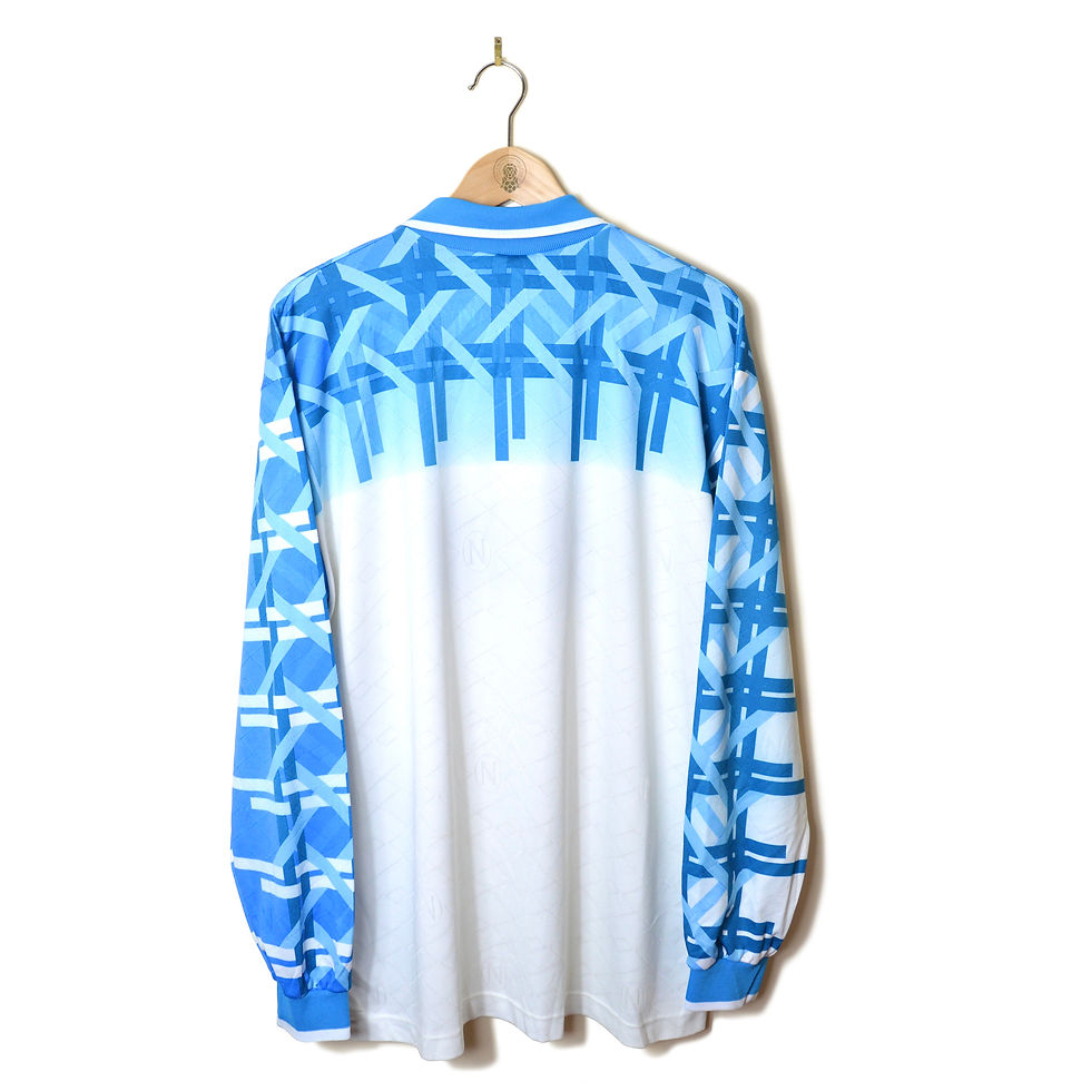 Thumbnail: NAPOLI CLASSIC RETRO VINTAGE AWAY FOOTBALL SHIRT 1994 1995 1996 L/S LONG SLEEVED LOTTO RECORD CUCINE