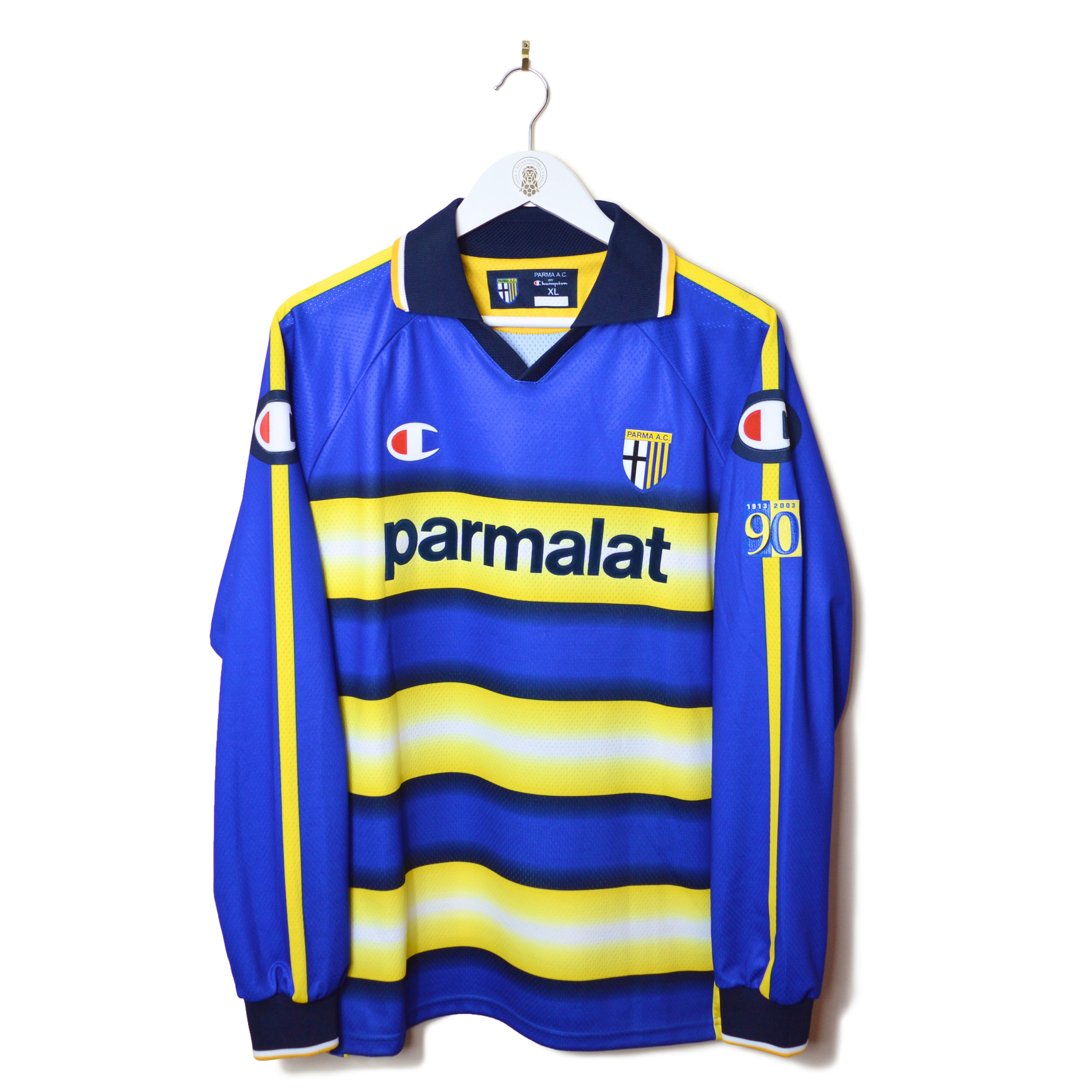 PARMA HOME FOOTBALL SHIRT 2003/04 L/S #19