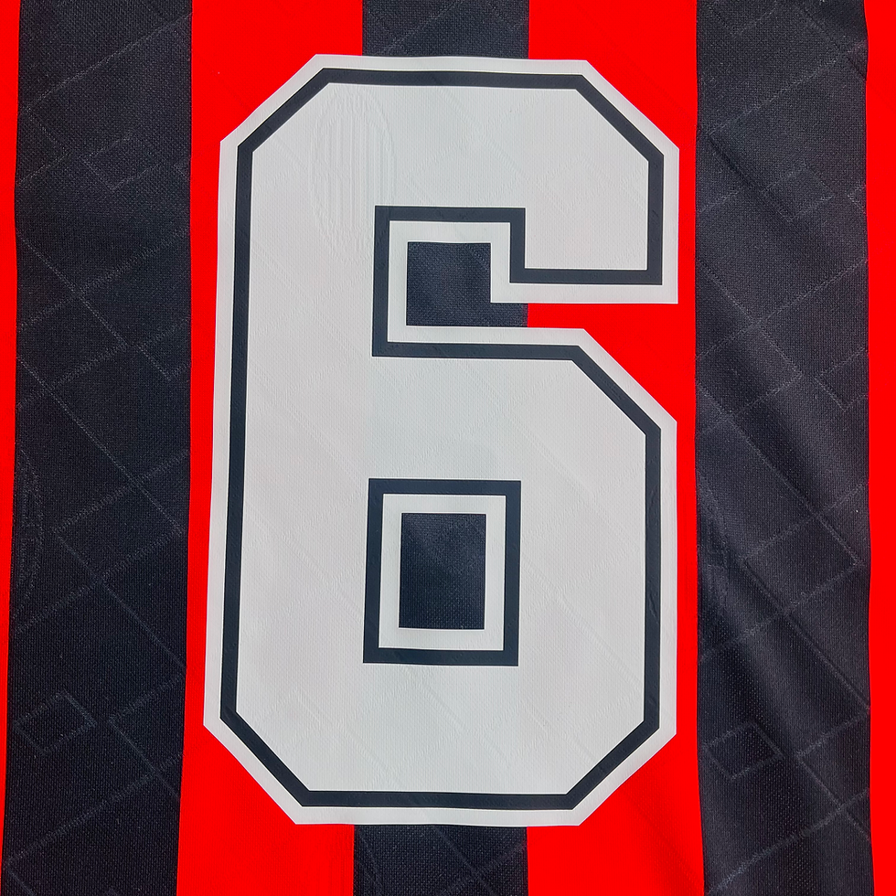 Thumbnail: AC MILAN INTERCONTINENTAL CUP PLAYER SPEC HOME FOOTBALL SHIRT 1994 #6 'BARESI'