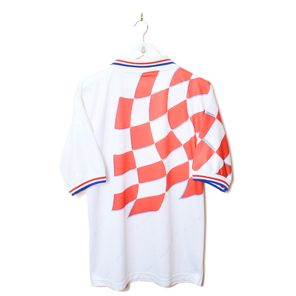 Thumbnail: CROATIA HOME FOOTBALL SHIRT 1998/01