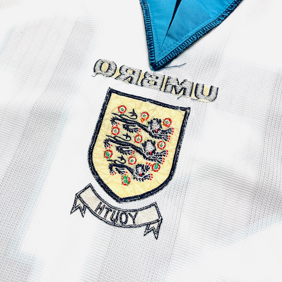 Thumbnail: ENGLAND MATCH WORN ISSUE HOME FOOTBALL SHIRT 1996 L/S #12 *FULL KIT*
