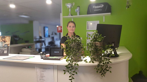 receptionen på gymmet i Vara