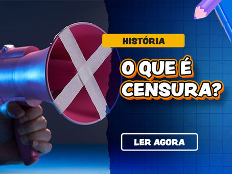 O que é a censura? Imagem de Megafone tapado com fitas em forma de "x"