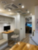 Interior exam room inside custom mobile clinic