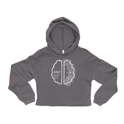 Hope Healing Brain - Ladies Cropped Hoodie